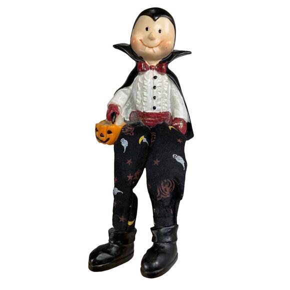 Vintage 90s Dracula Vampire Halloween Home Decor Shelf Sitter 7” - Picture 1 of 7